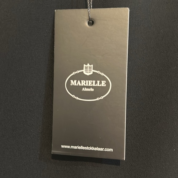 Marielle Black Feather Dress NWT - Picture 5 of 6